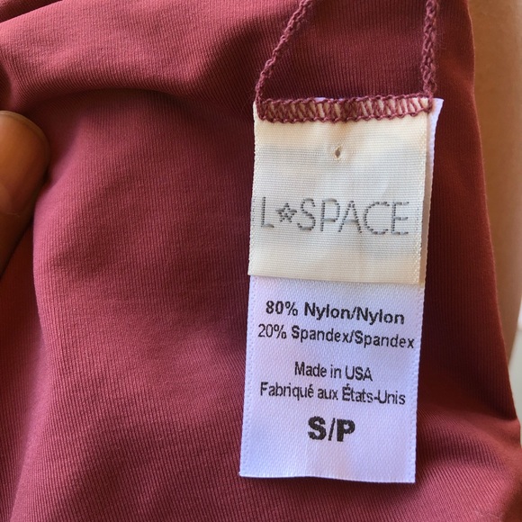 New L*space Pink Parker Swim Top Small - Picture 4 of 6
